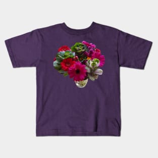 Autumn Floral Bouquet Flowers in Vase Kids T-Shirt